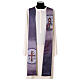 Pointed stole, Christ Pantocrator, four liturgical colours s8