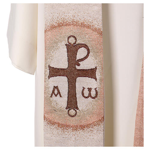 Estola Cristo Pantocrátor punta cuatro colores litúrgicos 11