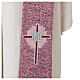 Étole pointue symboles eucharistiques fond 4 couleurs liturgiques s5