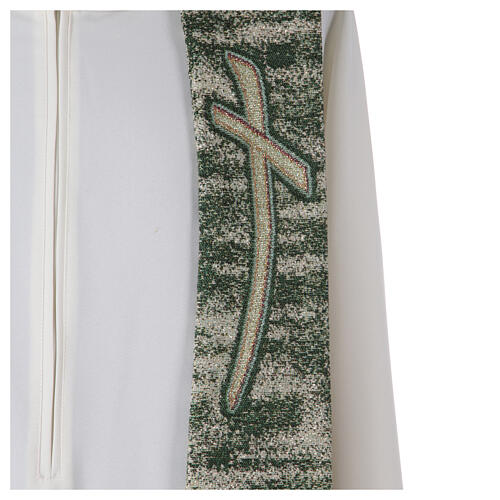 Stuła kapłańska w szpic - krucyfiks i kłosy, 4 kolory 7