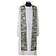 Stuła kapłańska w szpic - krucyfiks i kłosy, 4 kolory s6