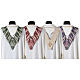 Stuła kapłańska w szpic - krucyfiks i kłosy, 4 kolory s10
