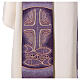 Estola sacerdotal con símbolos panes peces cruz cuatro colores litúrgicos s12