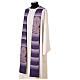 Estola sacerdotal con símbolos panes peces cruz cuatro colores litúrgicos s16