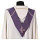 Estola sacerdotal con símbolos panes peces cruz cuatro colores litúrgicos s20