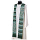 Priestly stole with liturgical symbols bread fishes cross four colors s2