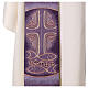 Priestly stole with liturgical symbols bread fishes cross four colors s9