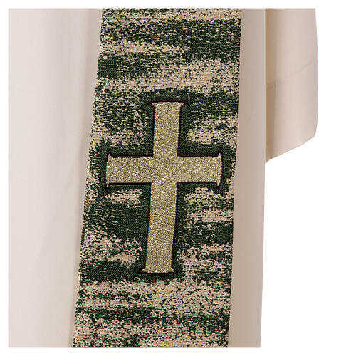 Clergy stole four liturgical colors Jesus Christ and cross 9