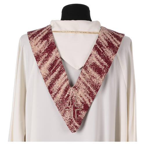 Clergy stole four liturgical colors Jesus Christ and cross 18