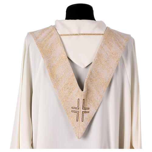 Clergy stole four liturgical colors Jesus Christ and cross 19