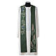 Pointed stole with wheat and grapes symbols, 4 liturgical colours s2