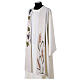 Pointed stole with wheat and grapes symbols, 4 liturgical colours s6
