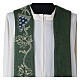 Stuła w szpic, z symbolami kłosów i winogron, 4 kolory s3