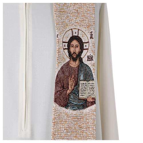 Stole with Pantocrator and Eucharistic symbols, 4 liturgical colours 7