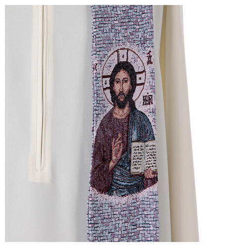 Stole with Pantocrator and Eucharistic symbols, 4 liturgical colours 8
