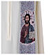 Étole pointue Christ Pantocrator et symboles eucharistiques couleurs liturgiques s8
