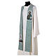 Stola Cristo Pantocratore e simboli eucaristici in quattro colori s13