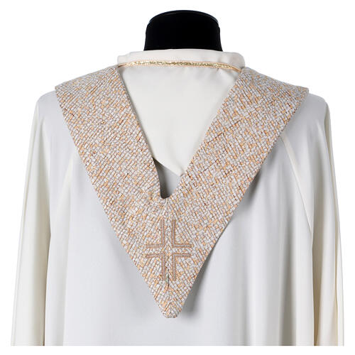 Stuła liturgiczna - Chrystus Pantokrator i symbole eucharystyczne, w czterech kolorach 19