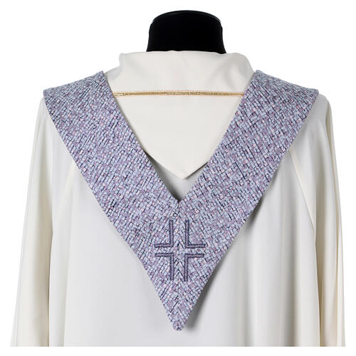 Stuła liturgiczna - Chrystus Pantokrator i symbole eucharystyczne, w czterech kolorach 20