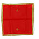 Chalice veil embroidered with a golden cross s4