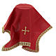 Chalice veil embroidered with a golden cross s5