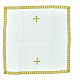 Chalice veil embroidered with a golden cross s6