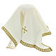 Chalice veil embroidered with a golden cross s7