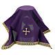 Chalice veil embroidered with a golden cross s9
