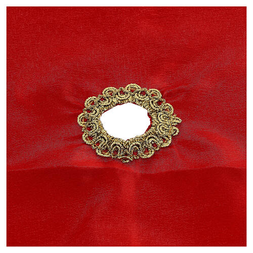 Ziboriumvelum mit Ähren- und Kreuzstickerei, Polyester – Ø 48 cm, in vier liturgischen Farben 7