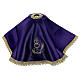 Ciborium veil embroidered with chalice, host, wheat and grapes s10