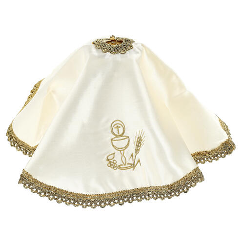 Embroidered chalice ciborium cover with embroidered cross 8