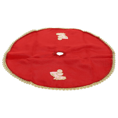 Embroidered chalice ciborium cover with embroidered cross 12
