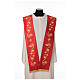 Priest stole with golden embroidery, vines and ears of wheat s10