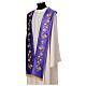 Priest stole with golden embroidery, vines and ears of wheat s23