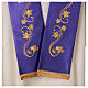 Stuła kapłańska - winnica z kłosami złoty haft s22