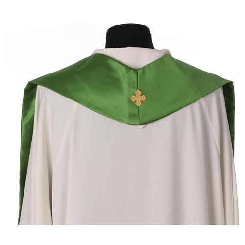 Priest stole gold embroidered vine  7