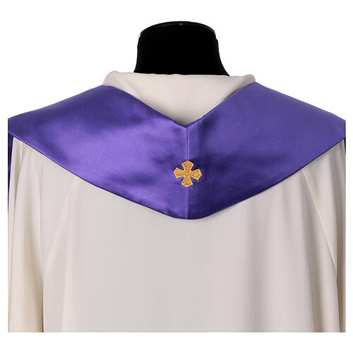 Priest stole gold embroidered vine  26