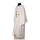 Polyester dalmatic with embroidered golden cross s5