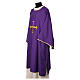Polyester dalmatic with embroidered golden cross s6
