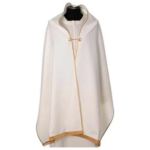 Polyester humeral veil with embroidered golden cross 16