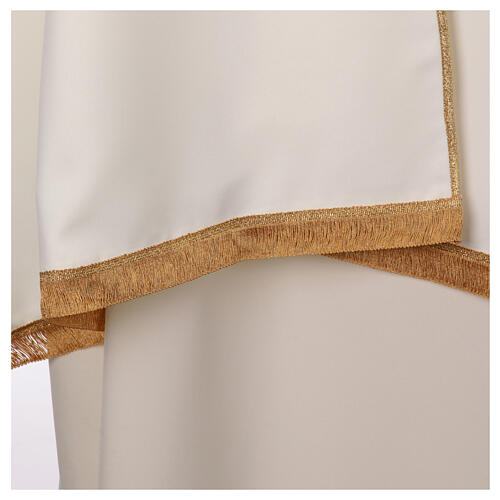 Polyester humeral veil with embroidered golden cross 19