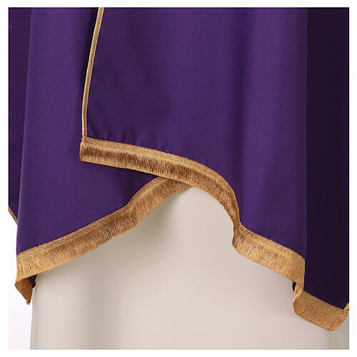Polyester humeral veil with embroidered golden cross 28