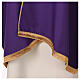 Polyester humeral veil with embroidered golden cross s28