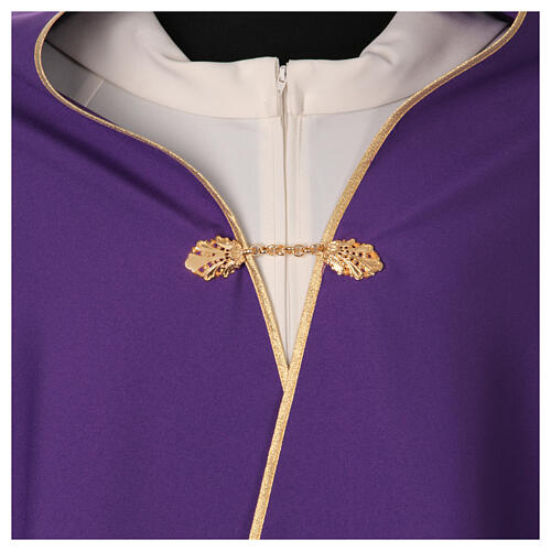 Humeral veil with gold embroidered cross in polyester 25
