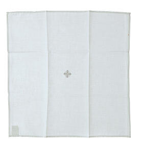 White corporal with silver cross, 100% cotton
