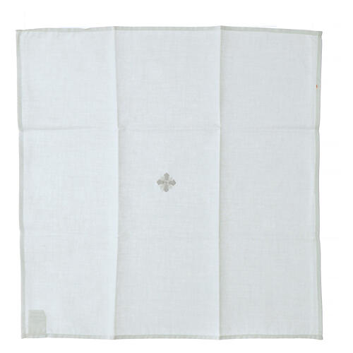 White corporal with silver cross, 100% cotton 1