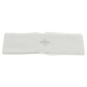 White cotton purificator with lace
