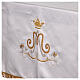 Marian altar cloth with golden crown and flowers, polycotton, 100x60 in s12
