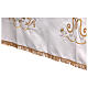 Marian altar cloth with golden crown and flowers, polycotton, 100x60 in s14