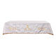 Altar tablecloth gold crown Mariana flowers cotton blend 250x150 cm s1